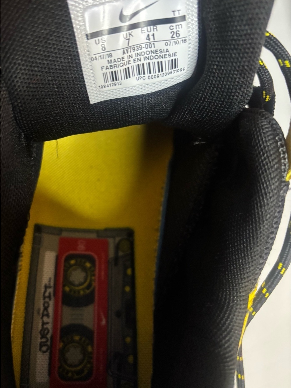 🔥 Nike Air Max 95 Black Yellow Varsity Maize Sneakers Men’s OG Style - Picture 7 of 8